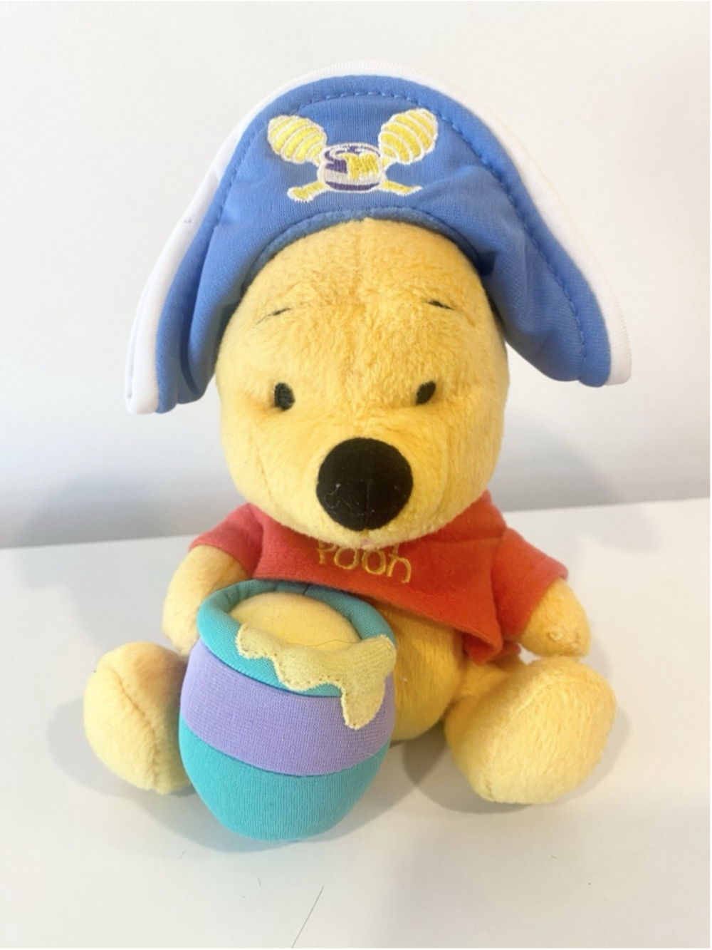 Disney Winnie the Pooh Pirate Star Bean Plush Fisher-Price Mattel 7” Retired